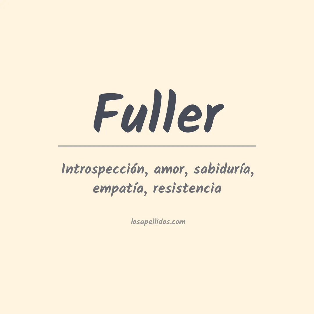 Apellido Fuller