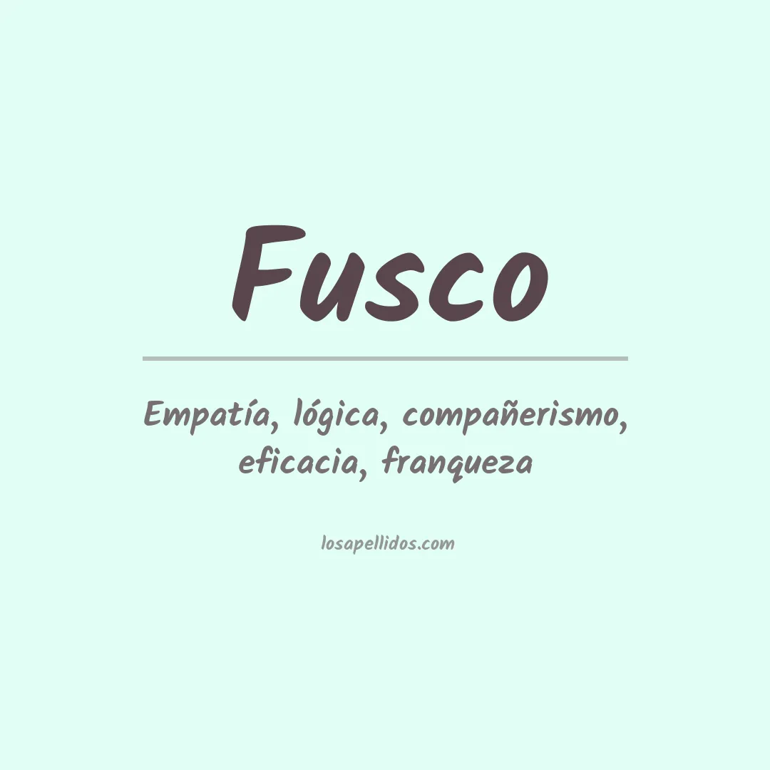 Apellido Fusco
