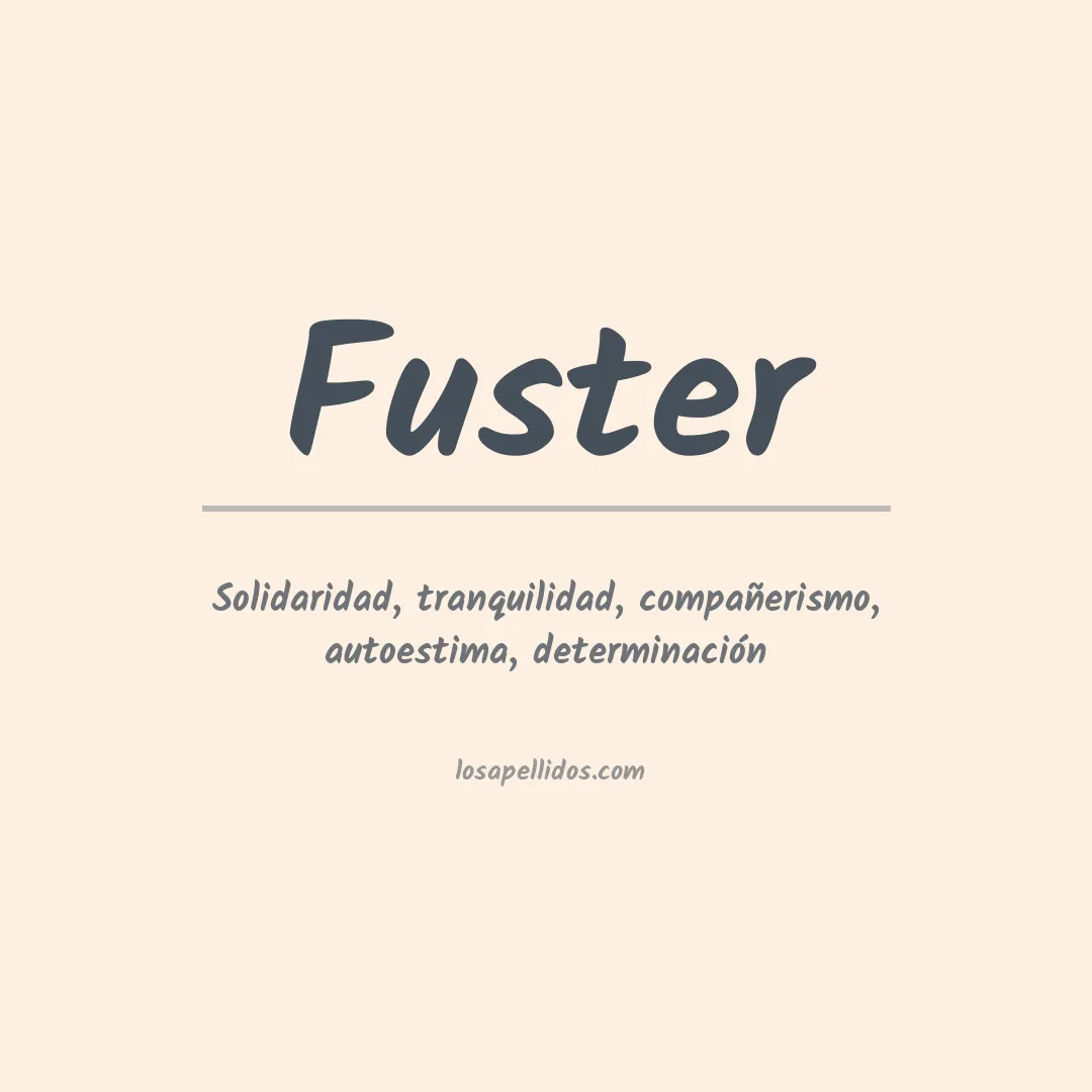 Apellido Fuster