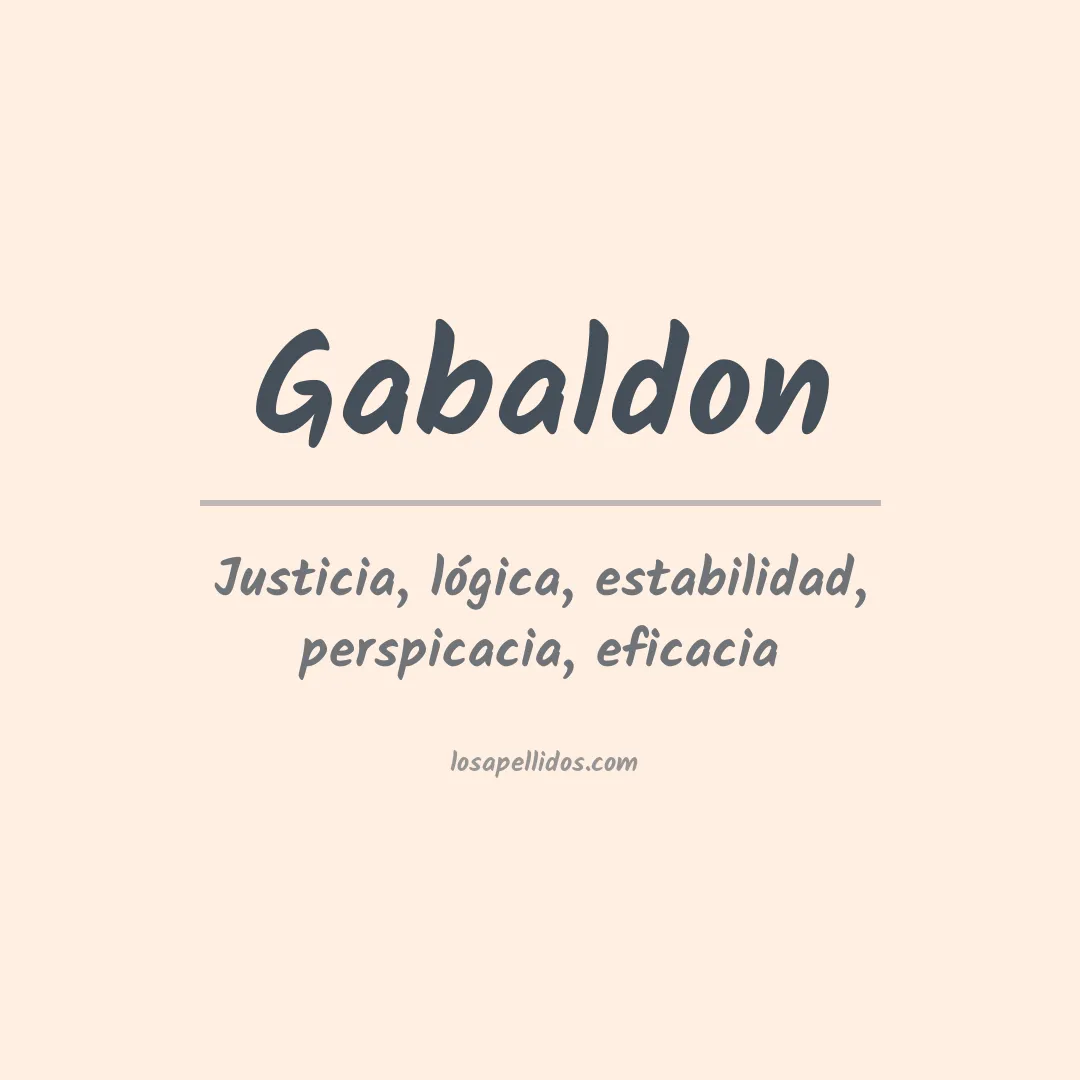 Apellido Gabaldón