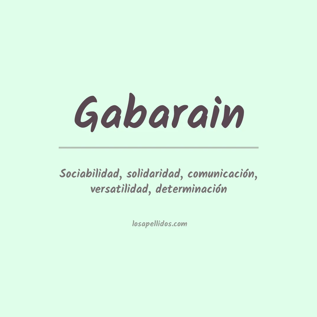 Apellido Gabarain