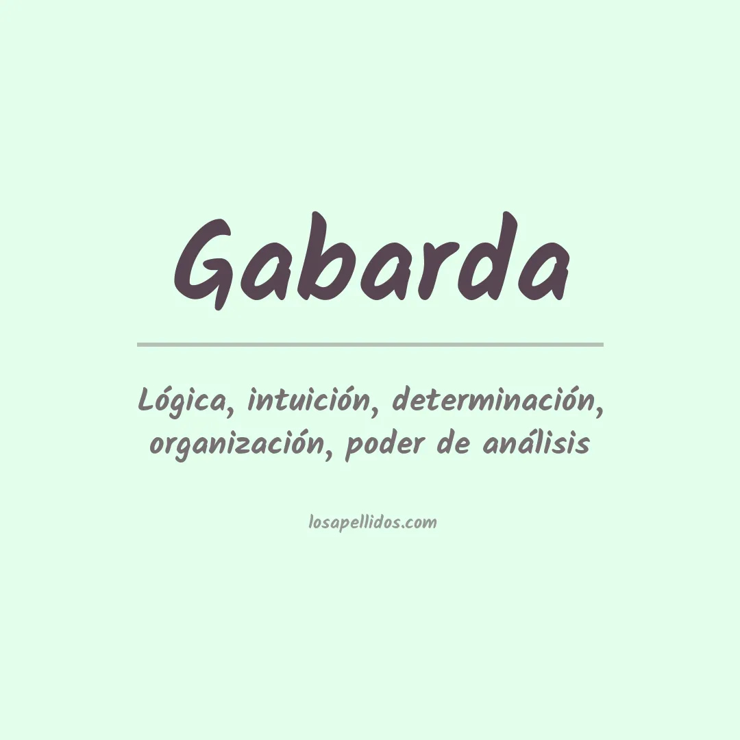 Apellido Gabarda