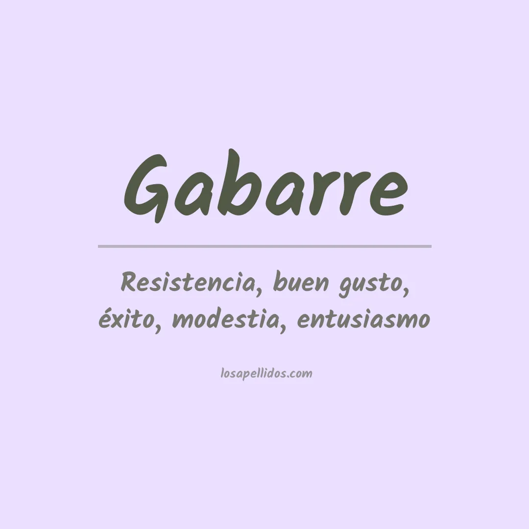 Apellido Gabarre