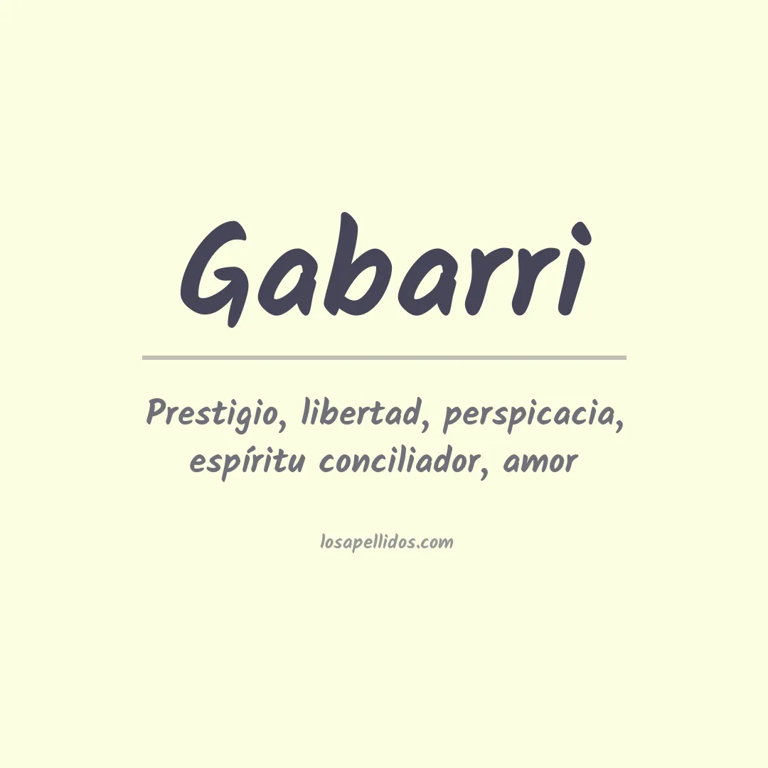 Apellido Gabarri