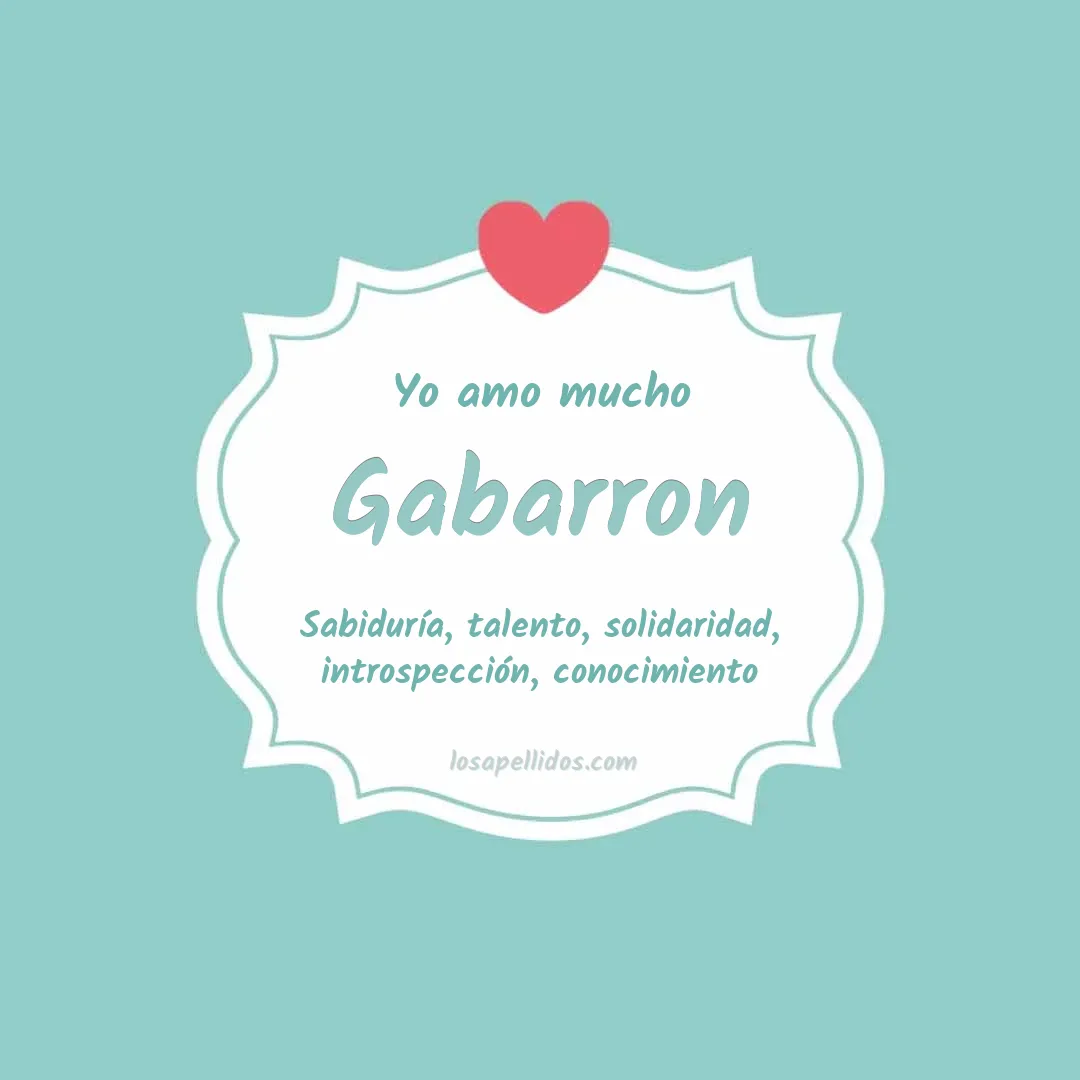 Yo amo mucho Gabarron
