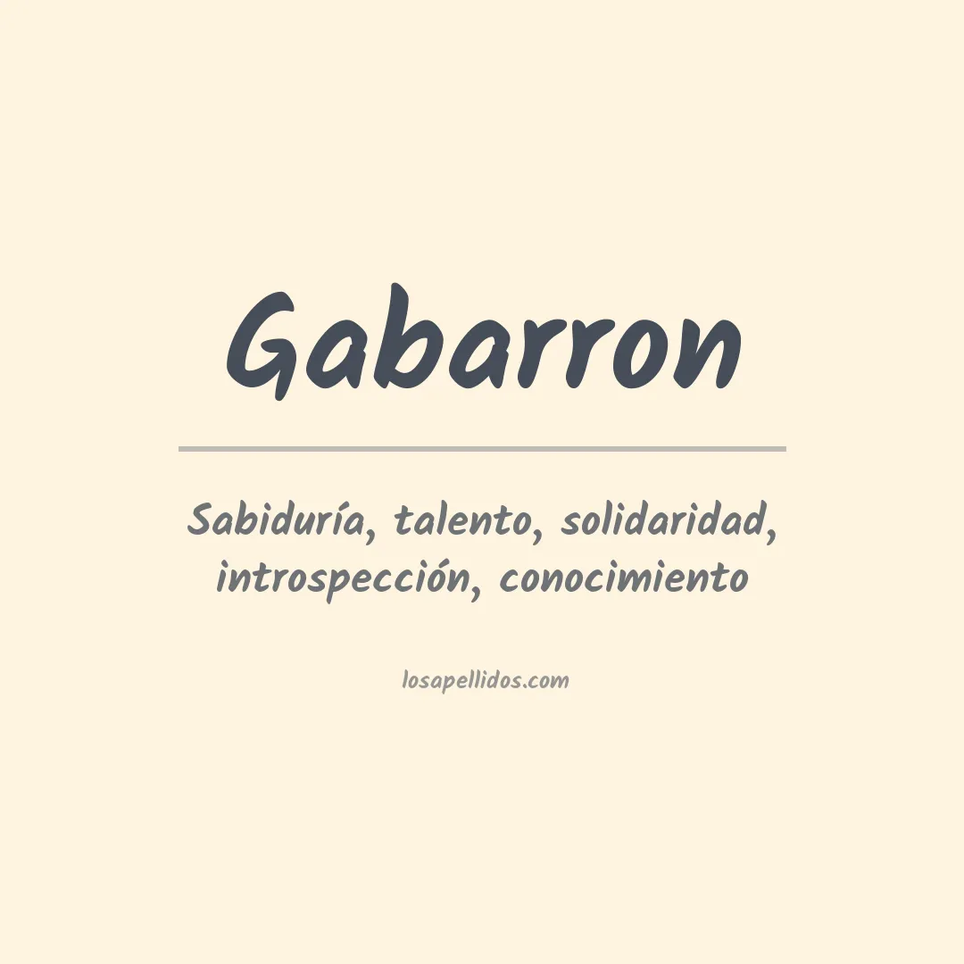 Apellido Gabarron
