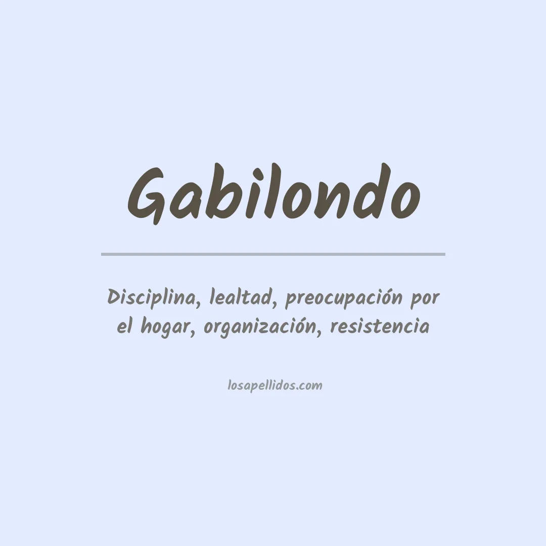 Apellido Gabilondo