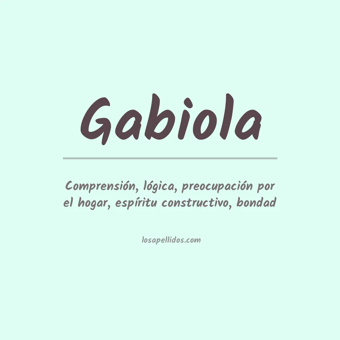 Apellido Gabiola