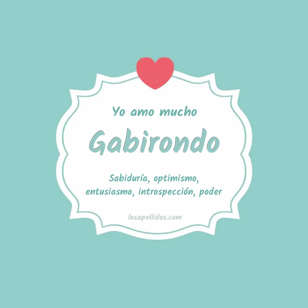 Yo amo mucho Gabirondo