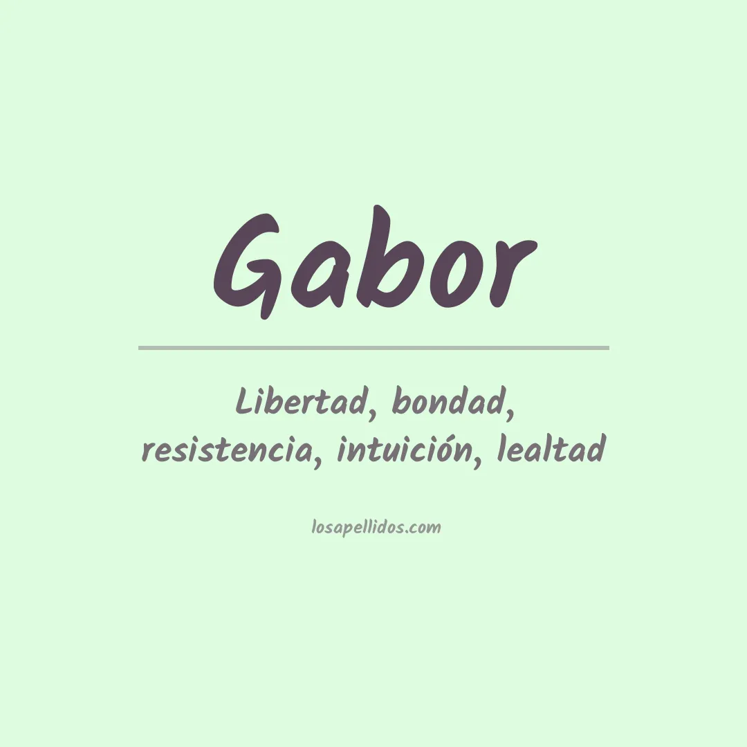 Apellido Gabor
