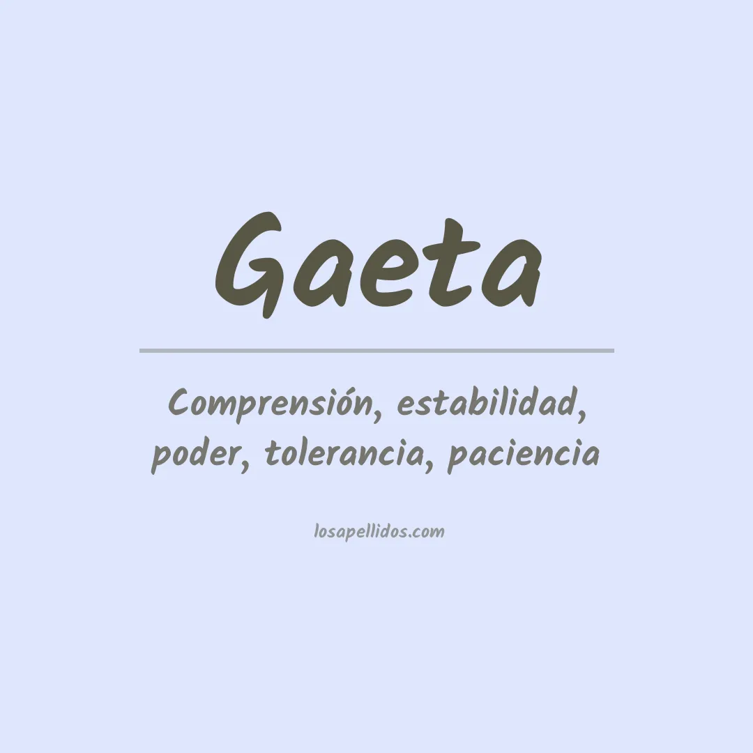 Apellido Gaeta