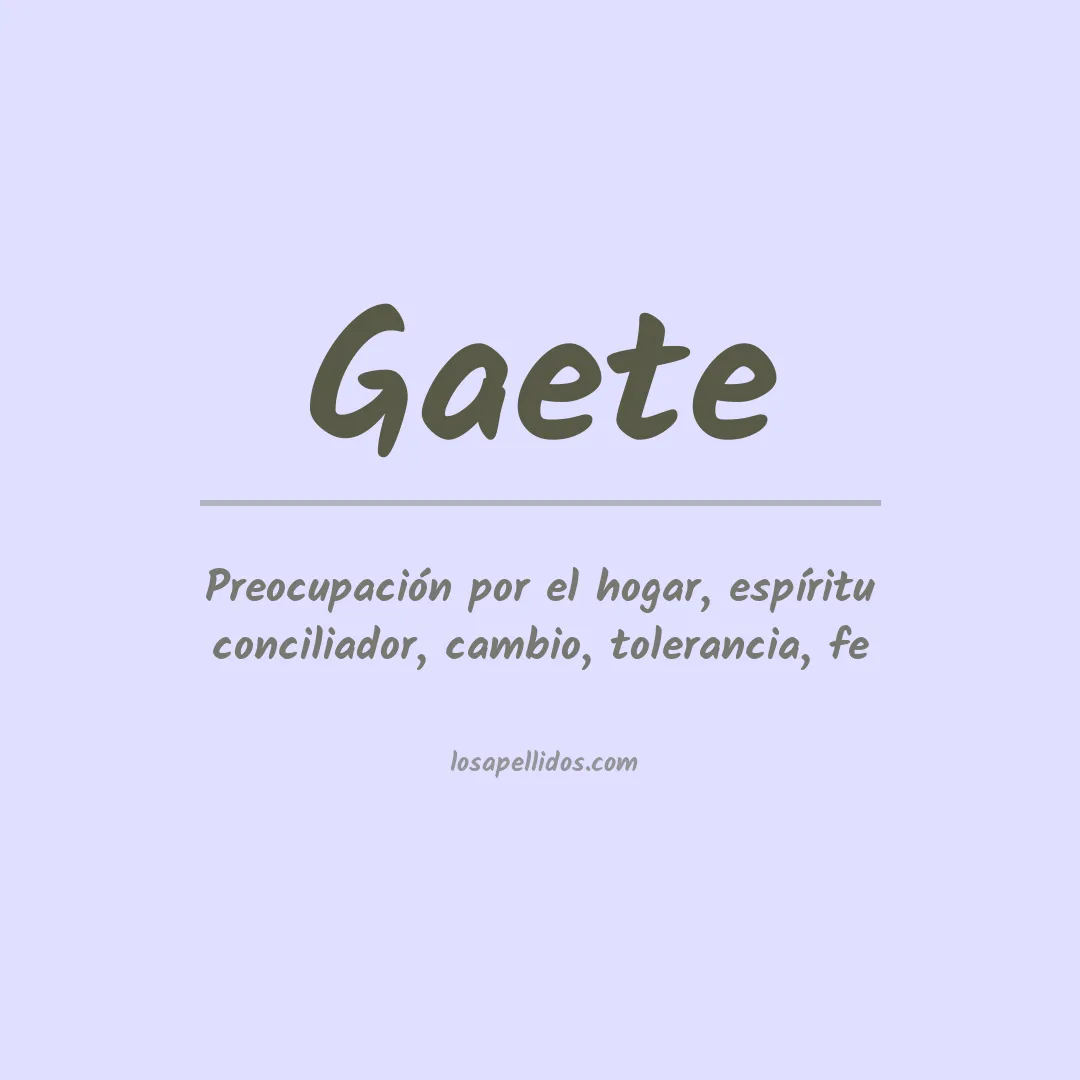 Apellido Gaete