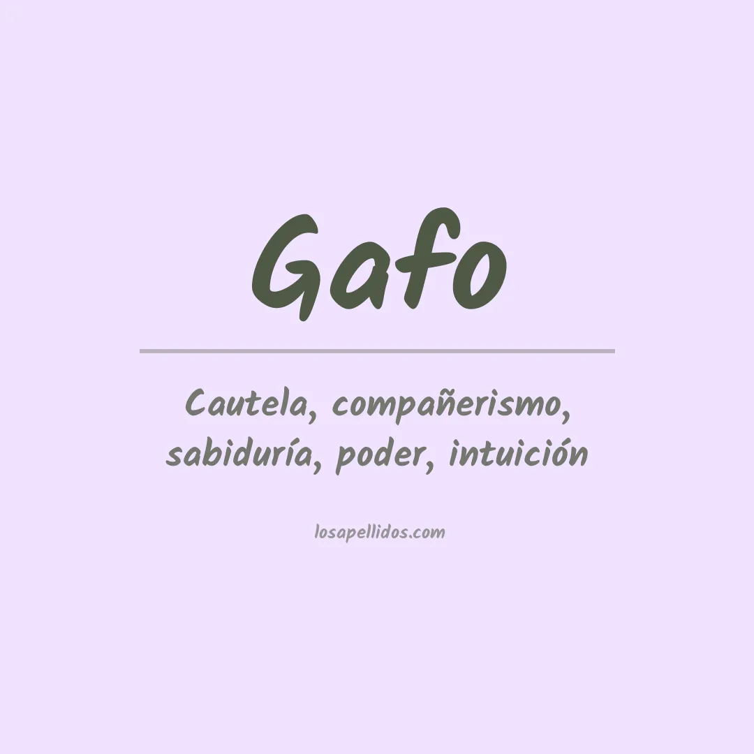 Apellido Gafo