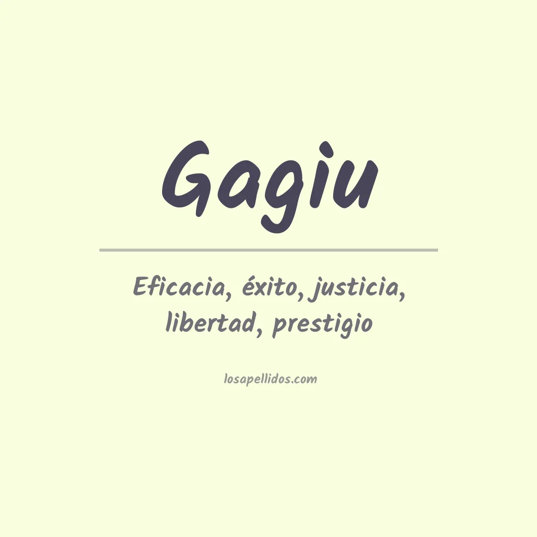 Apellido Gagiu