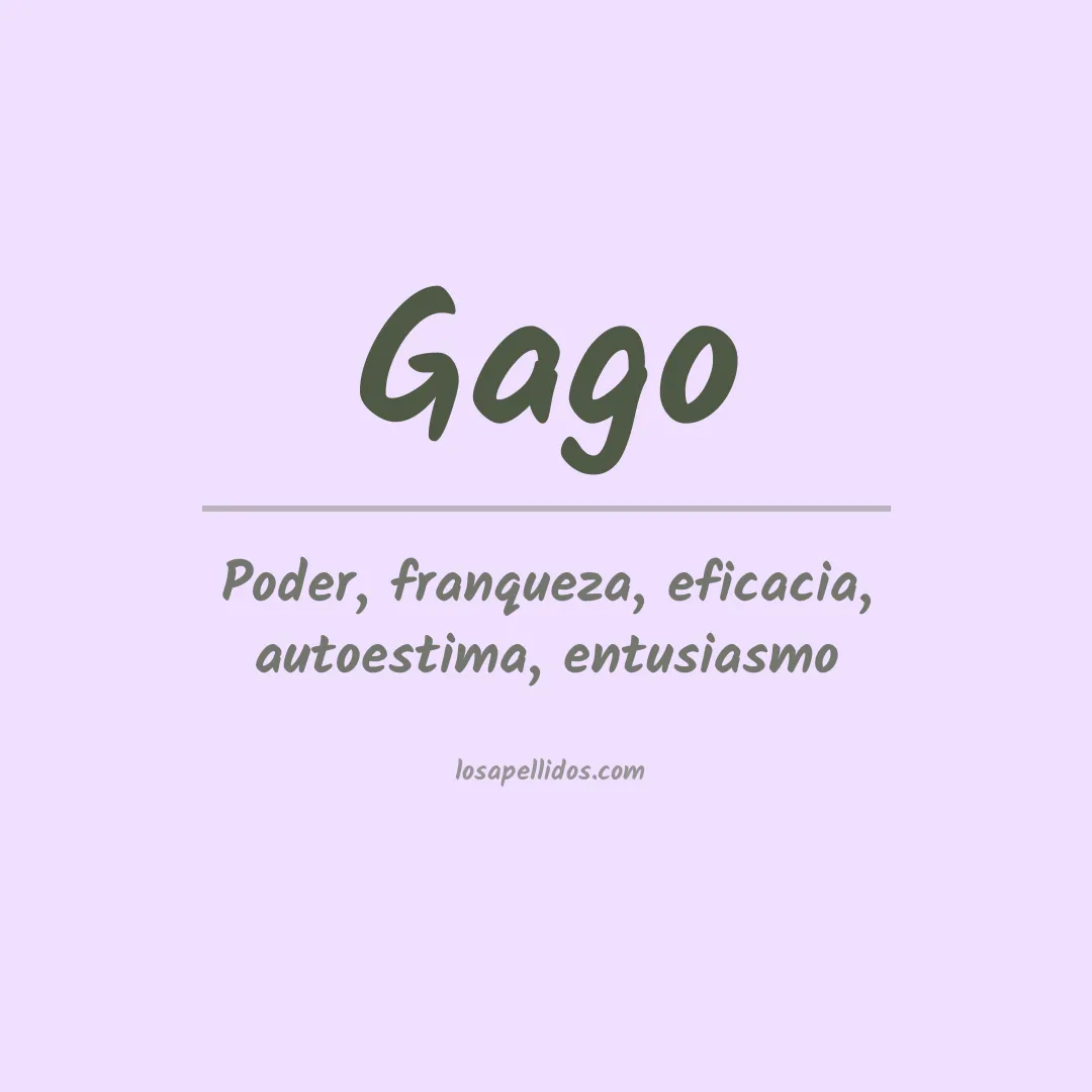 Apellido Gago