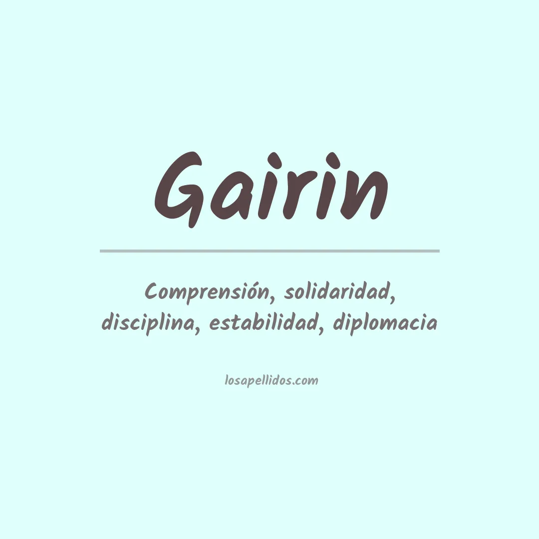 Apellido Gairin