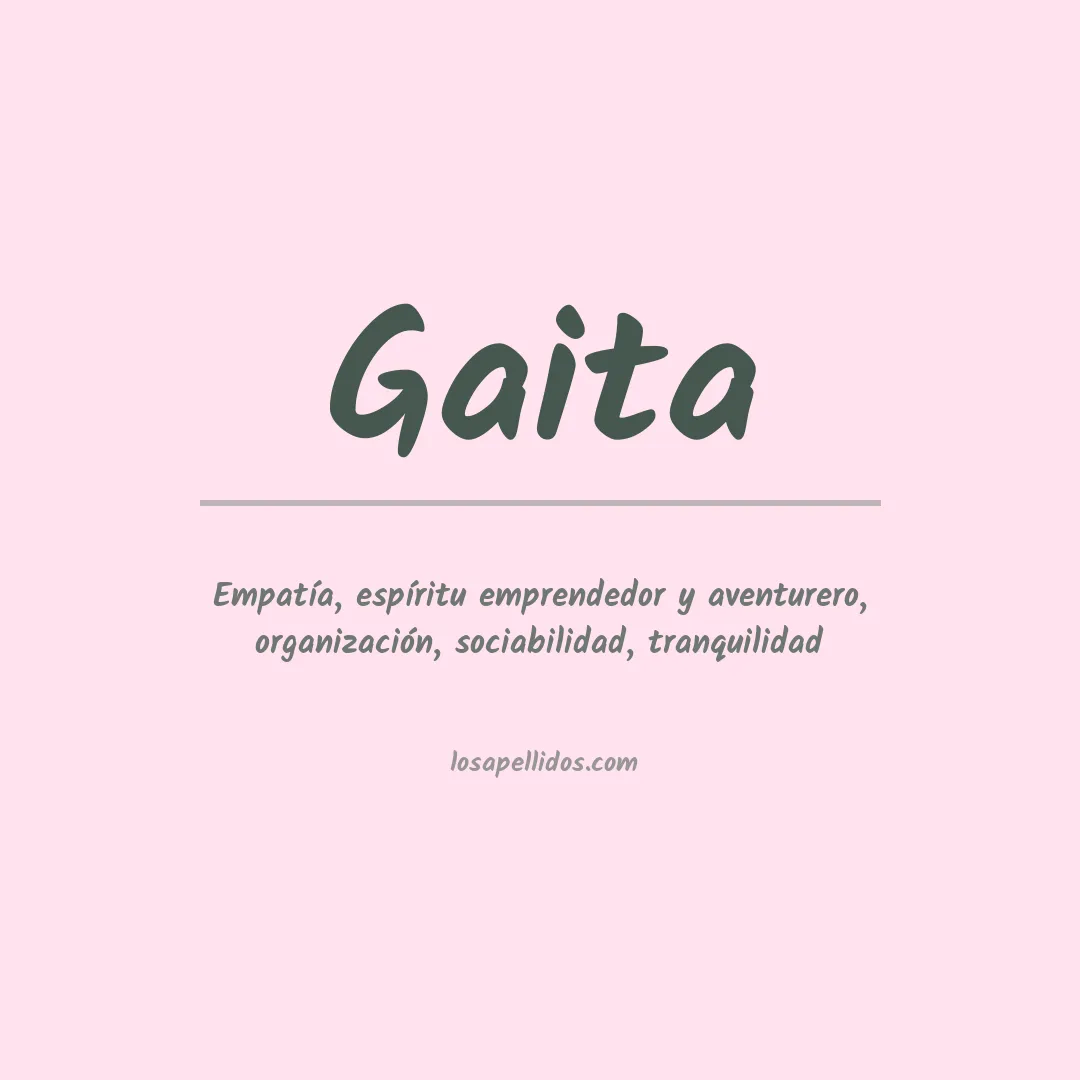 Apellido Gaita