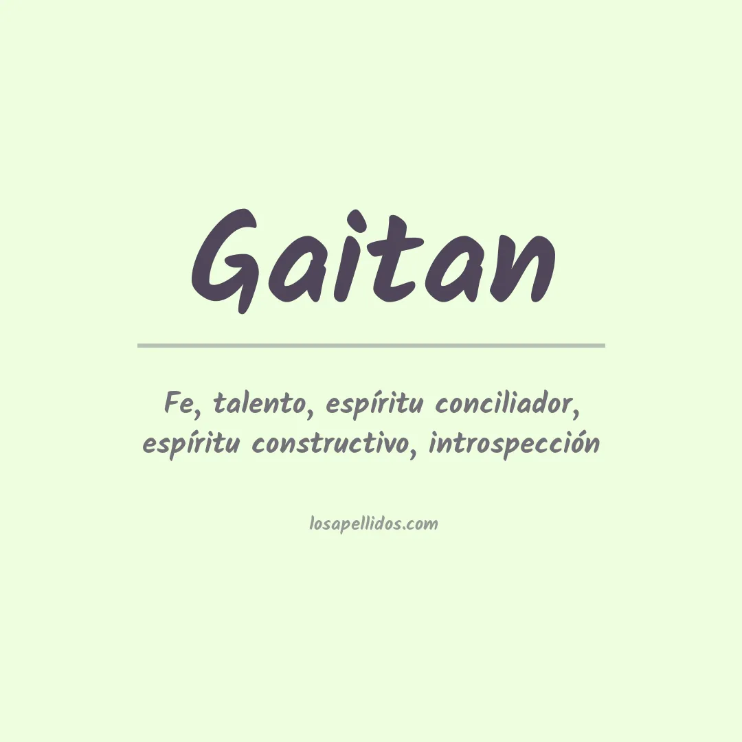 Apellido Gaitán