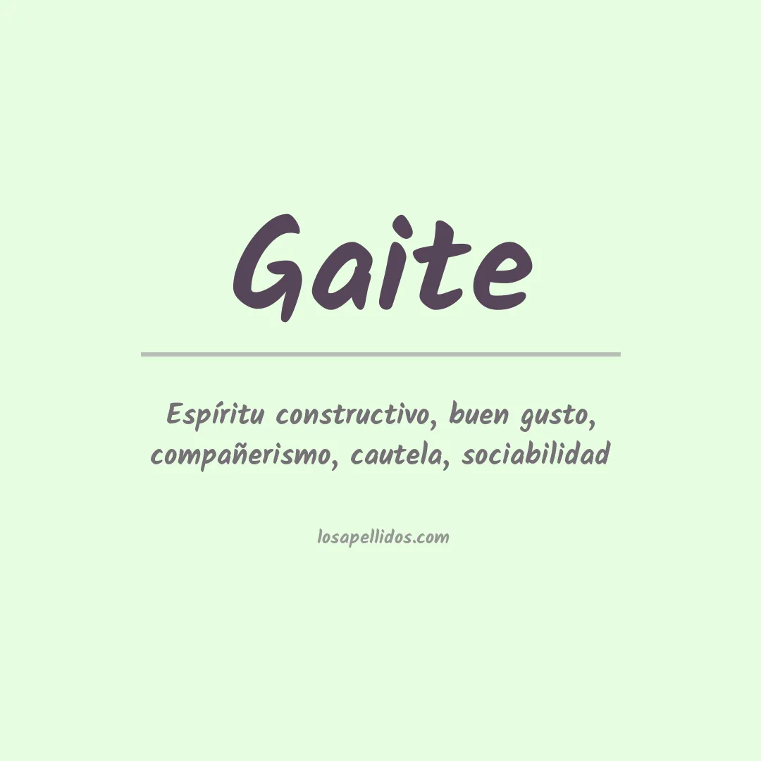 Apellido Gaite