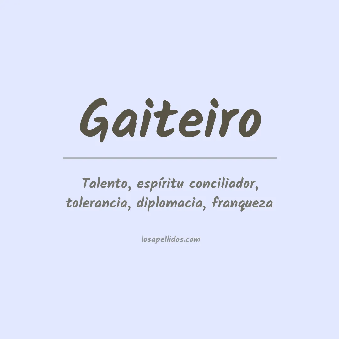 Apellido Gaiteiro