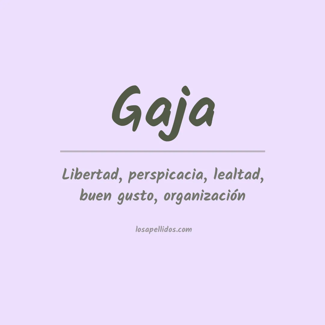 Apellido Gaja