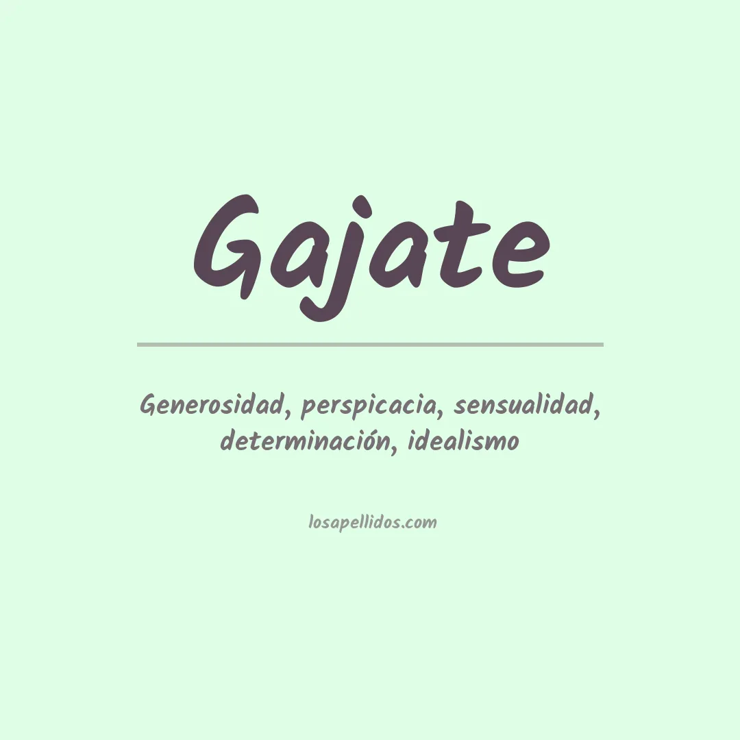 Apellido Gajate