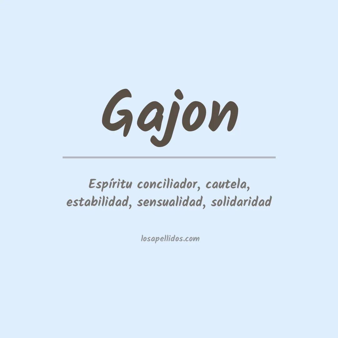 Apellido Gajon