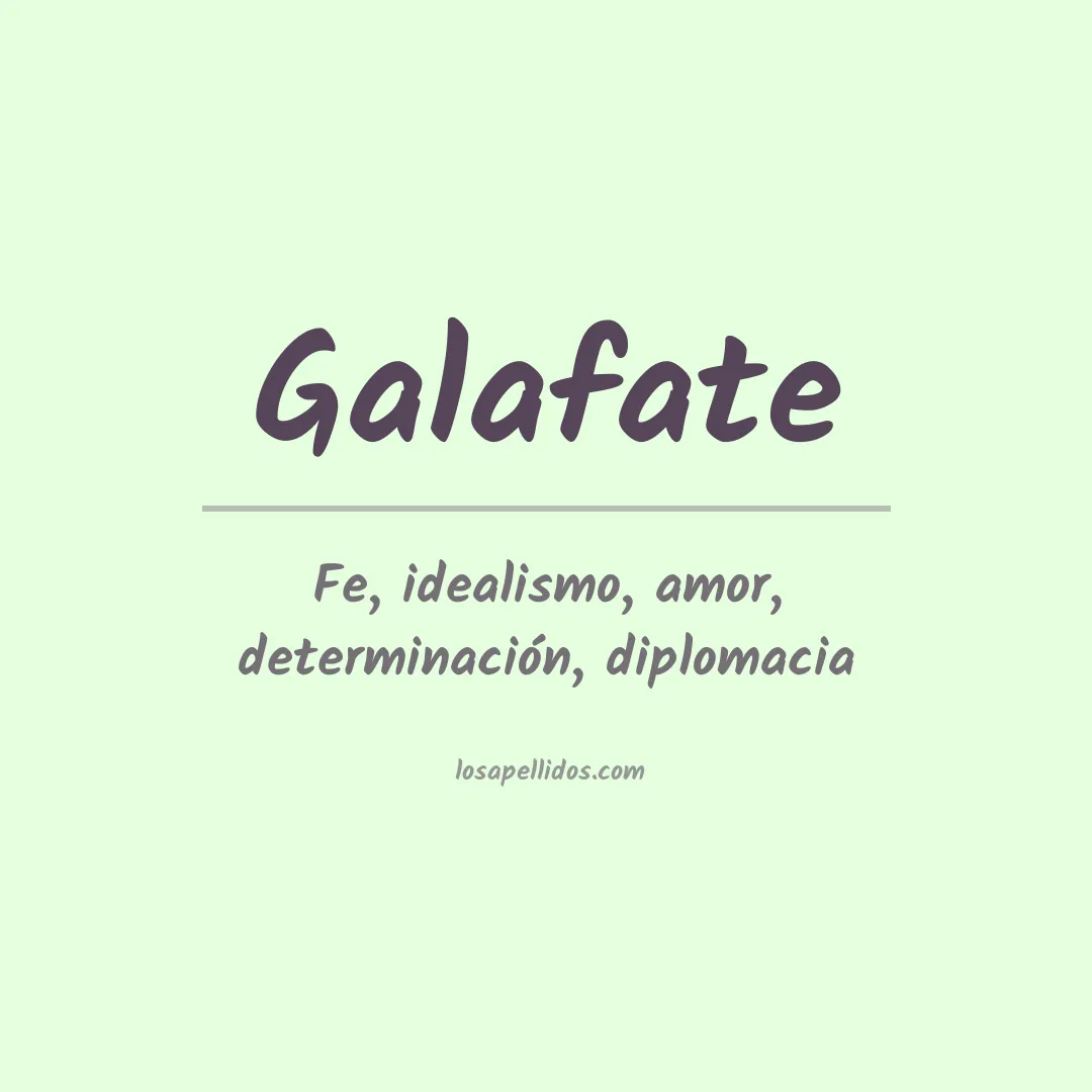 Apellido Galafate