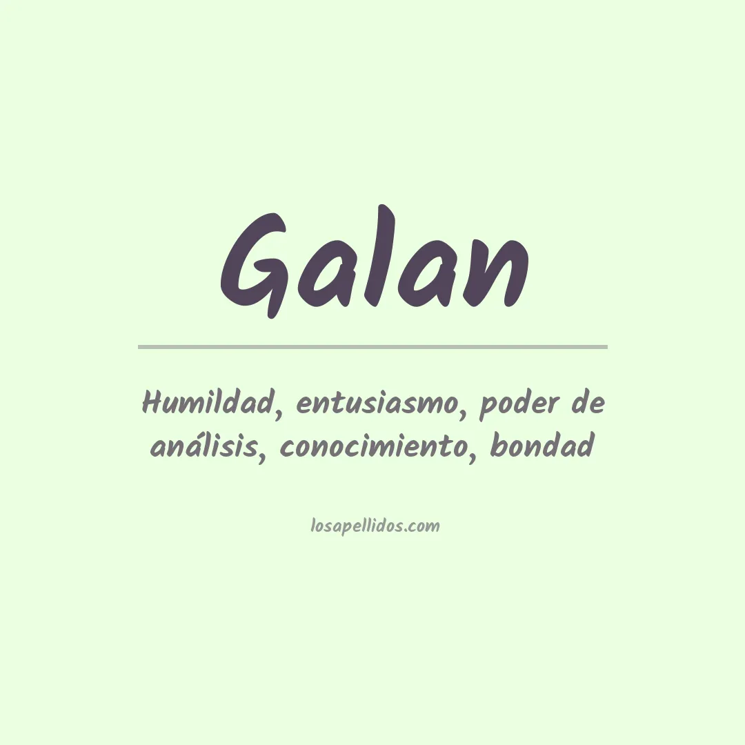 Apellido Galán