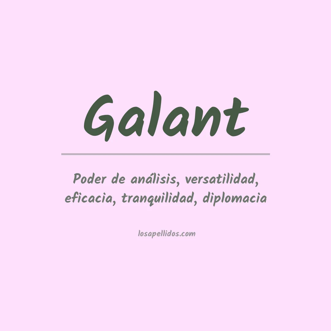 Apellido Galant