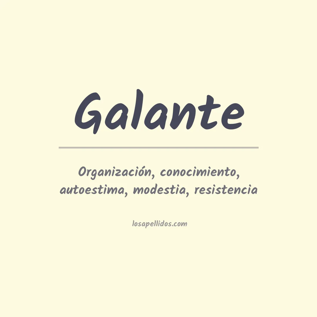 Apellido Galante