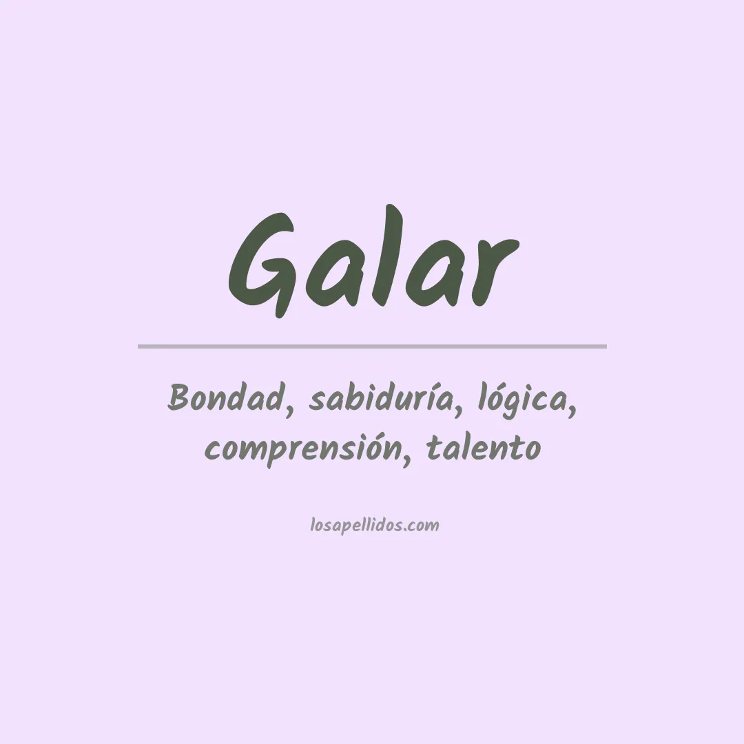 Apellido Galar