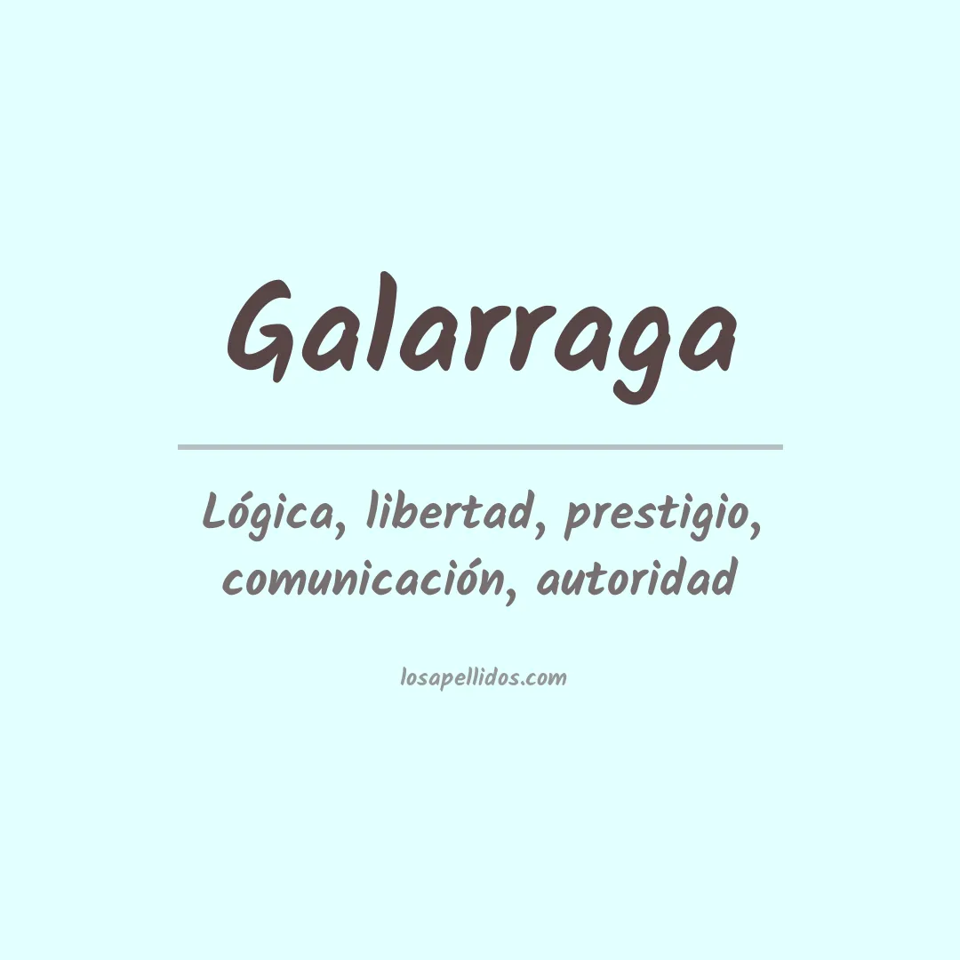 Apellido Galarraga
