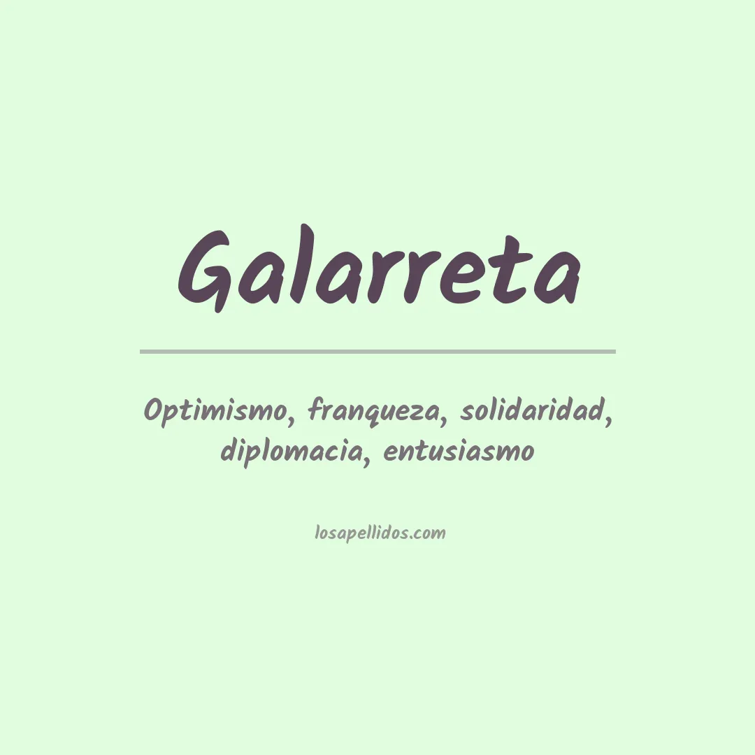 Apellido Galarreta