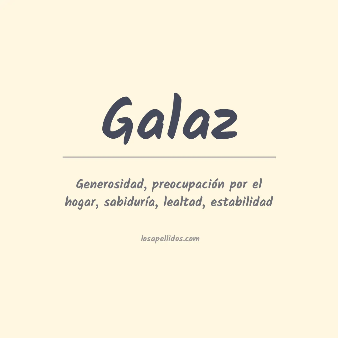 Apellido Gálaz