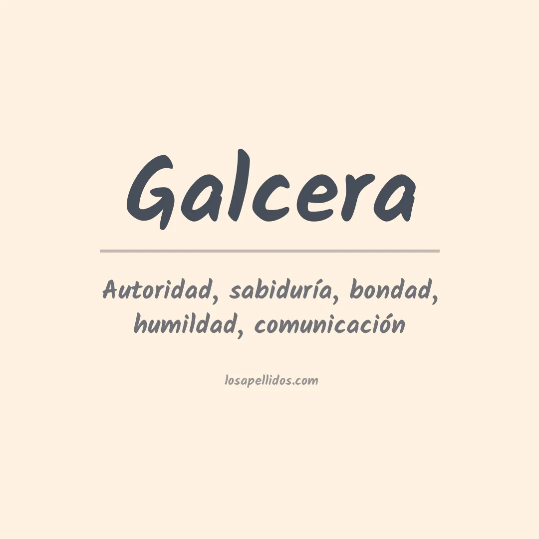 Apellido Galcera