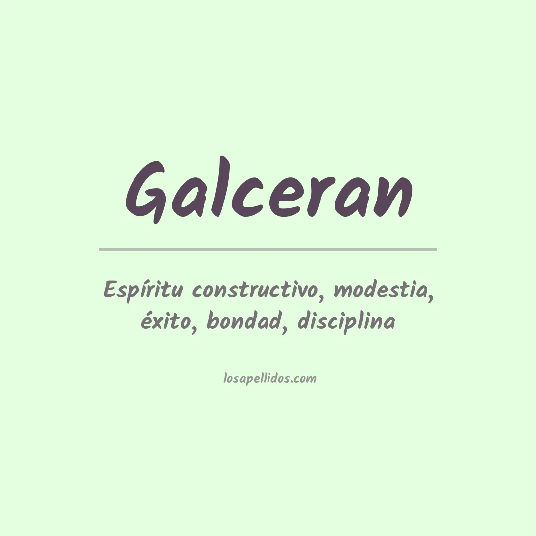Apellido Galceran