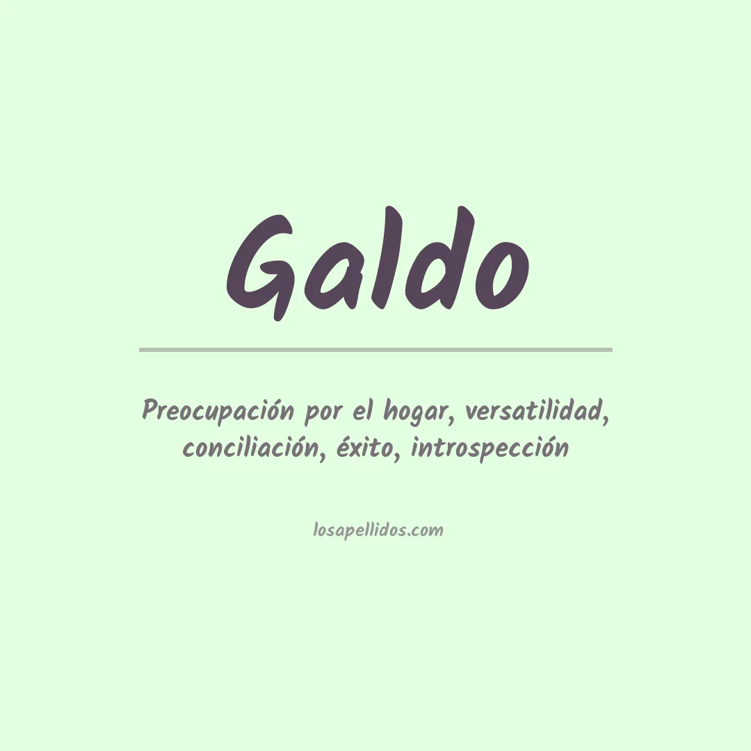 Apellido Galdo