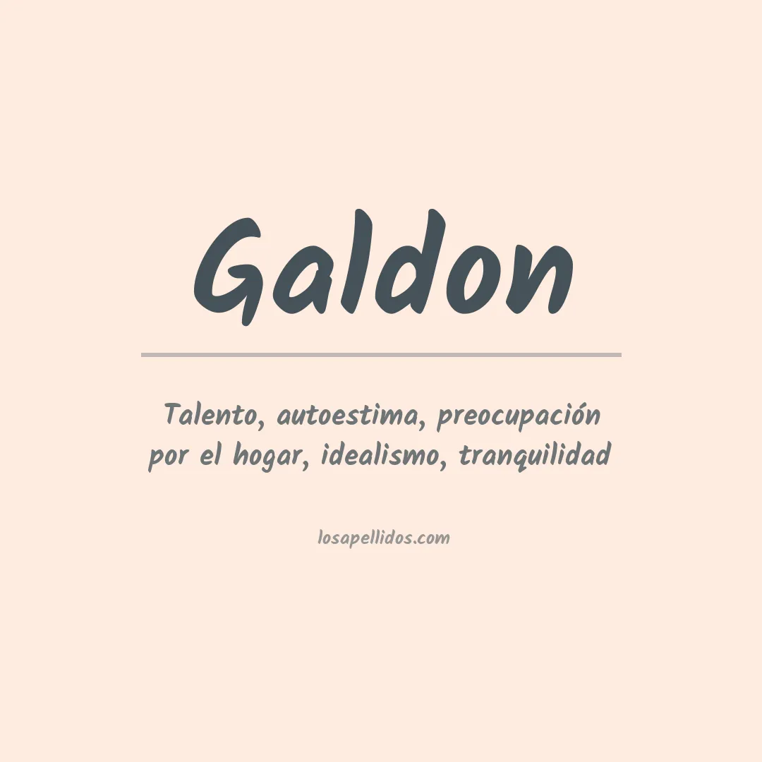 Apellido Galdon