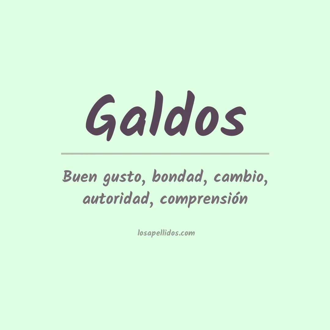 Apellido Galdos