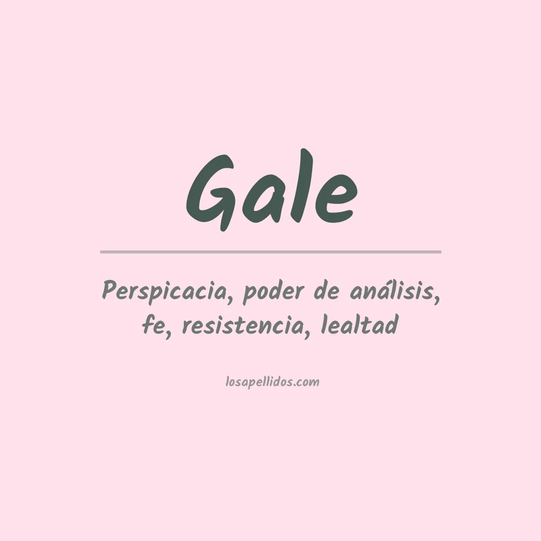 Apellido Gale
