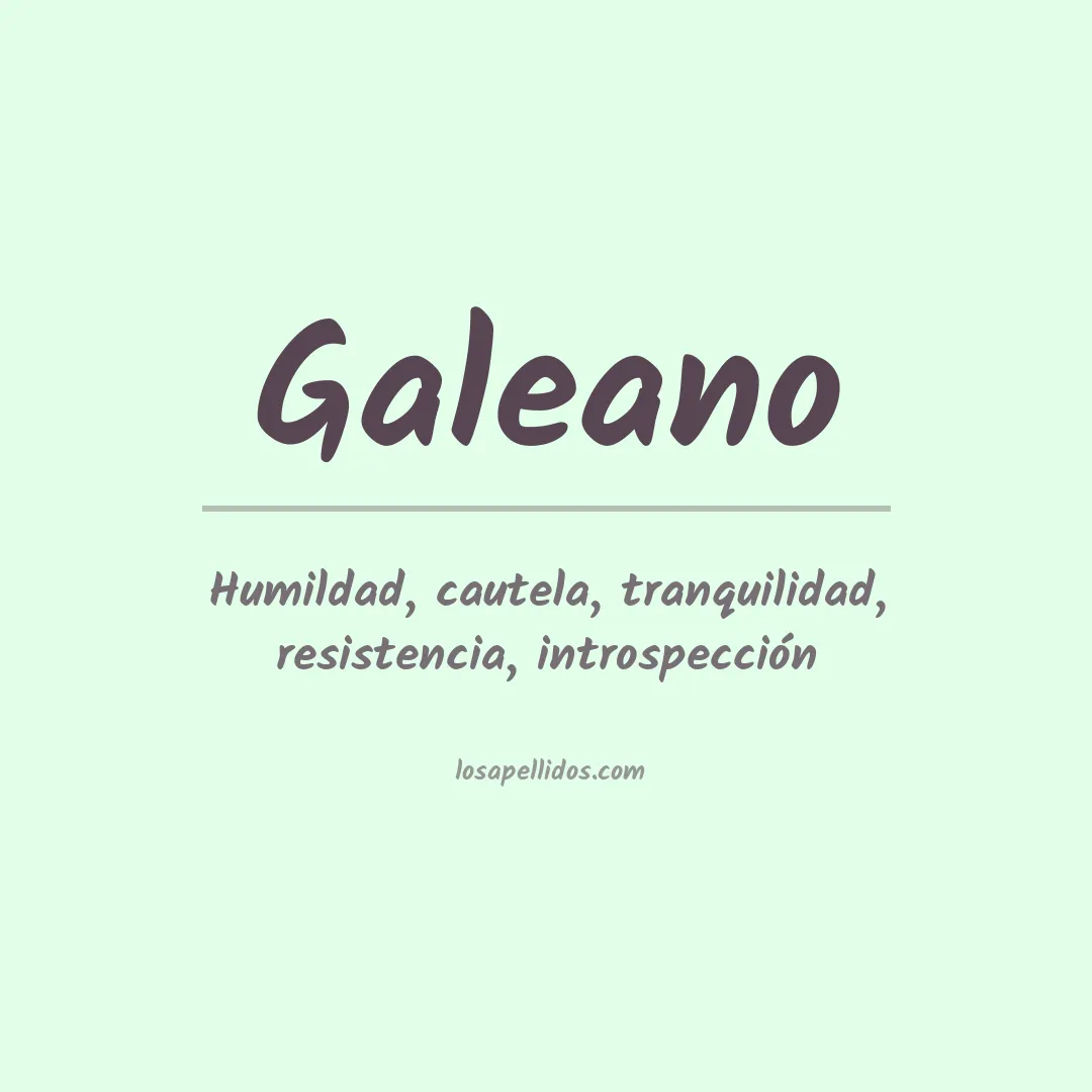 Apellido Galeano