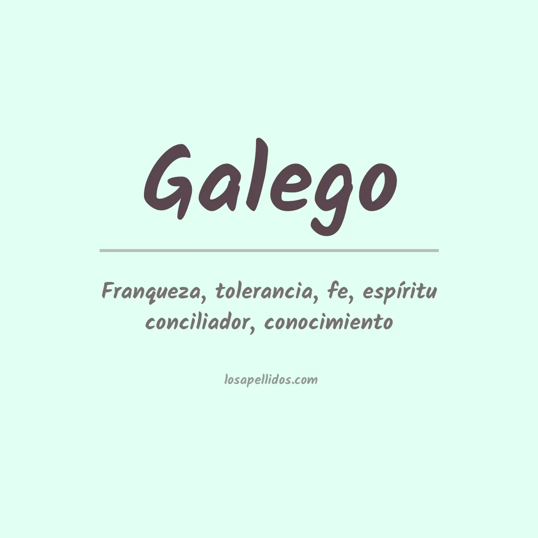 Apellido Galego
