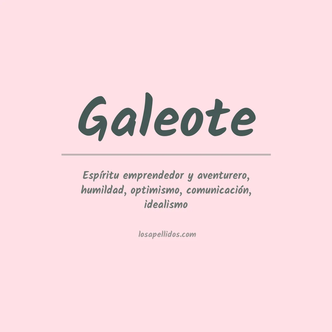 Apellido Galeote