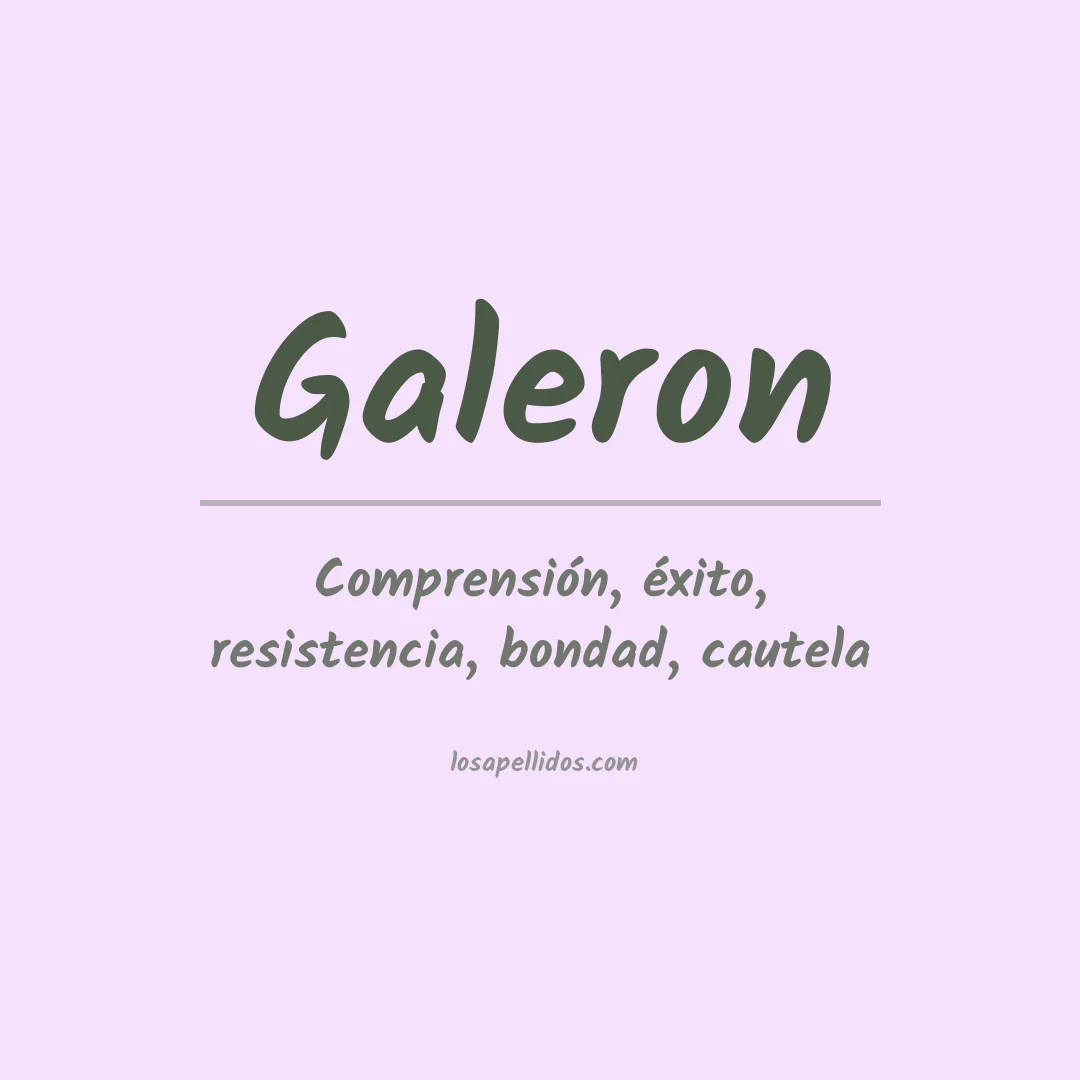 Apellido Galeron