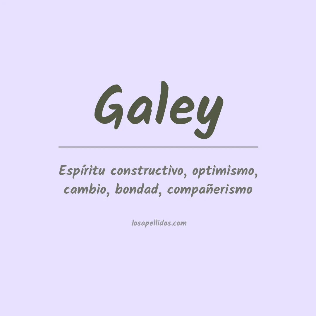 Apellido Galey
