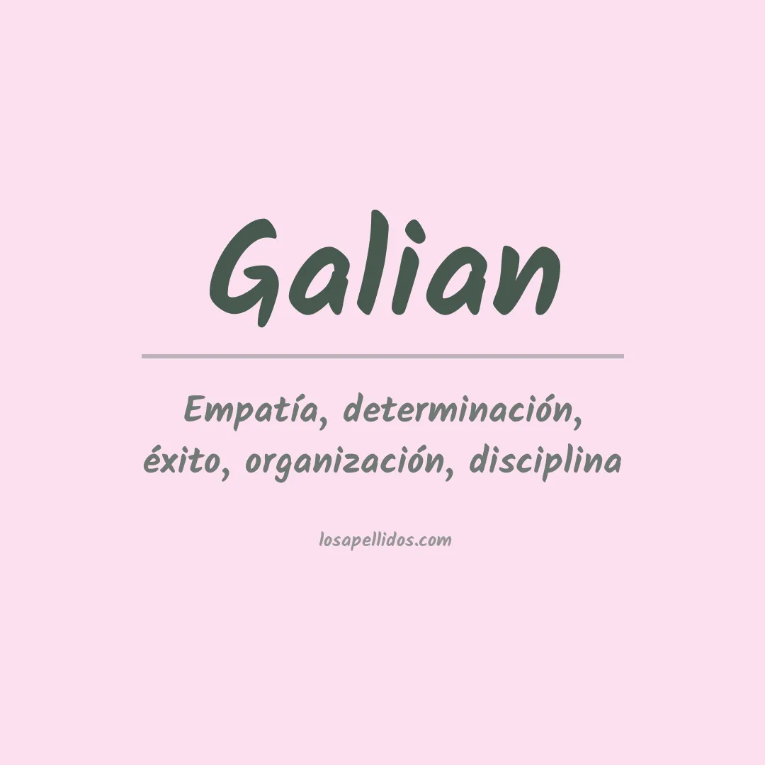 Apellido Galian