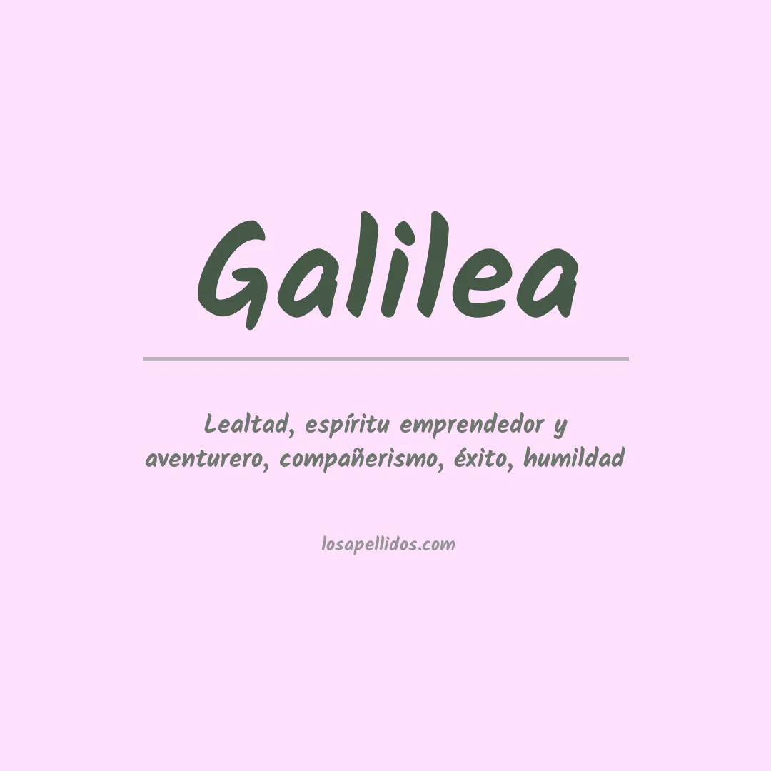 Apellido Galilea
