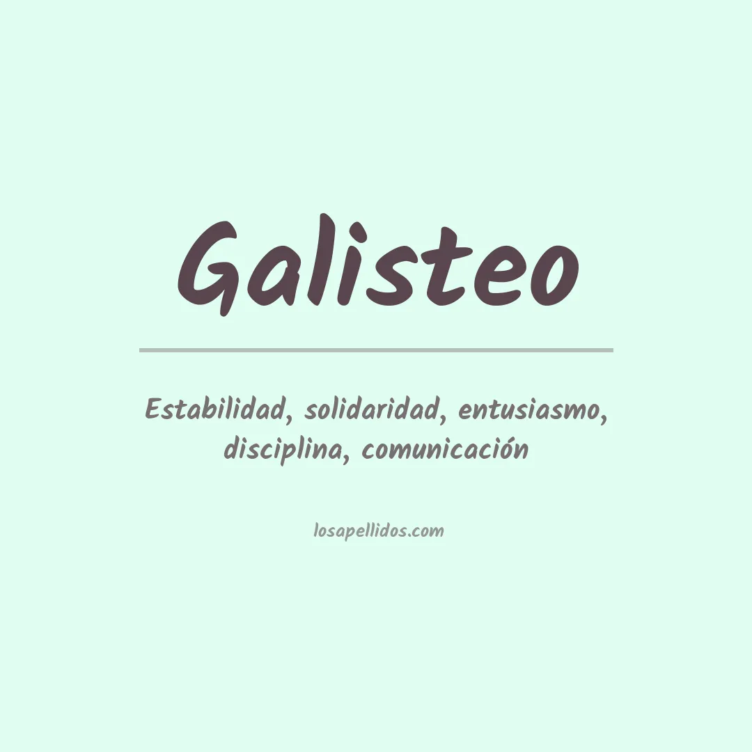 Apellido Galisteo