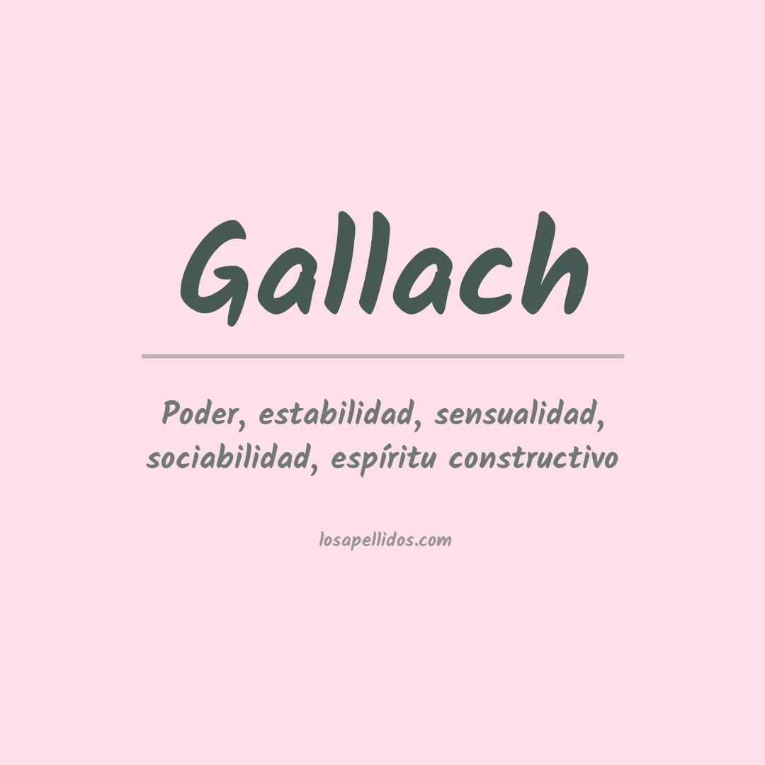 Apellido Gallach